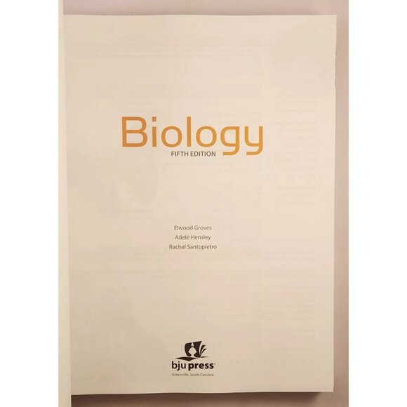 BIOLOGY Student Text (5th Edition) Paperback BJU Press Science - Picture 2 of 3